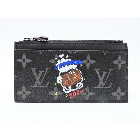 Louis Vuitton Coin Holder Trunk Eclipse Monogram Black Card - Picture 1 of 1